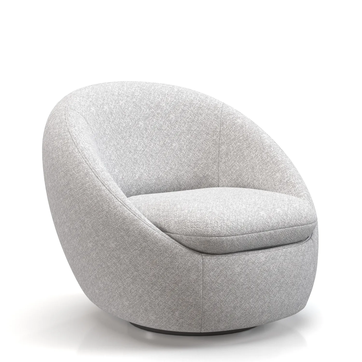 Cozy Swivel Chair PBR 3D Model_01