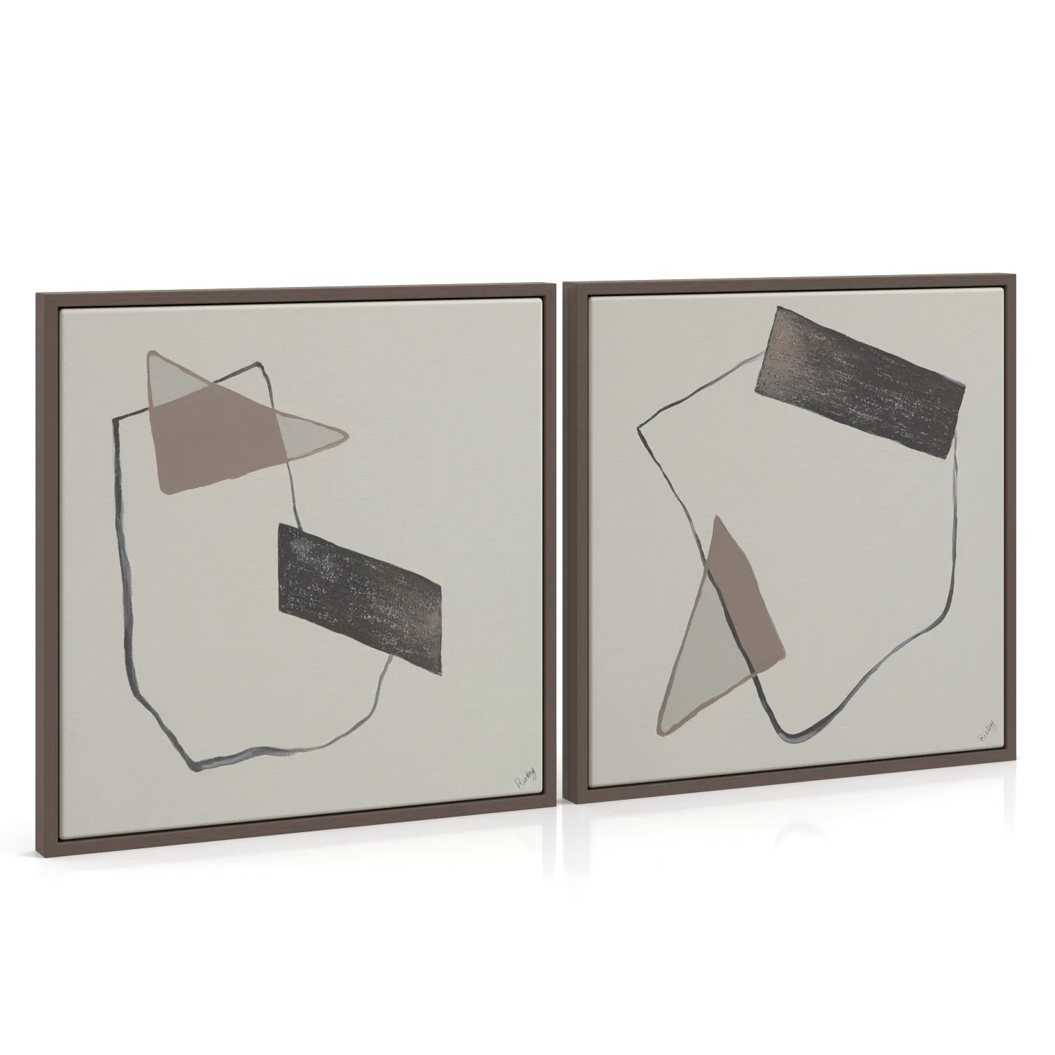 Lacadie Canvas Wall Art Renwil PBR 3D Model_01