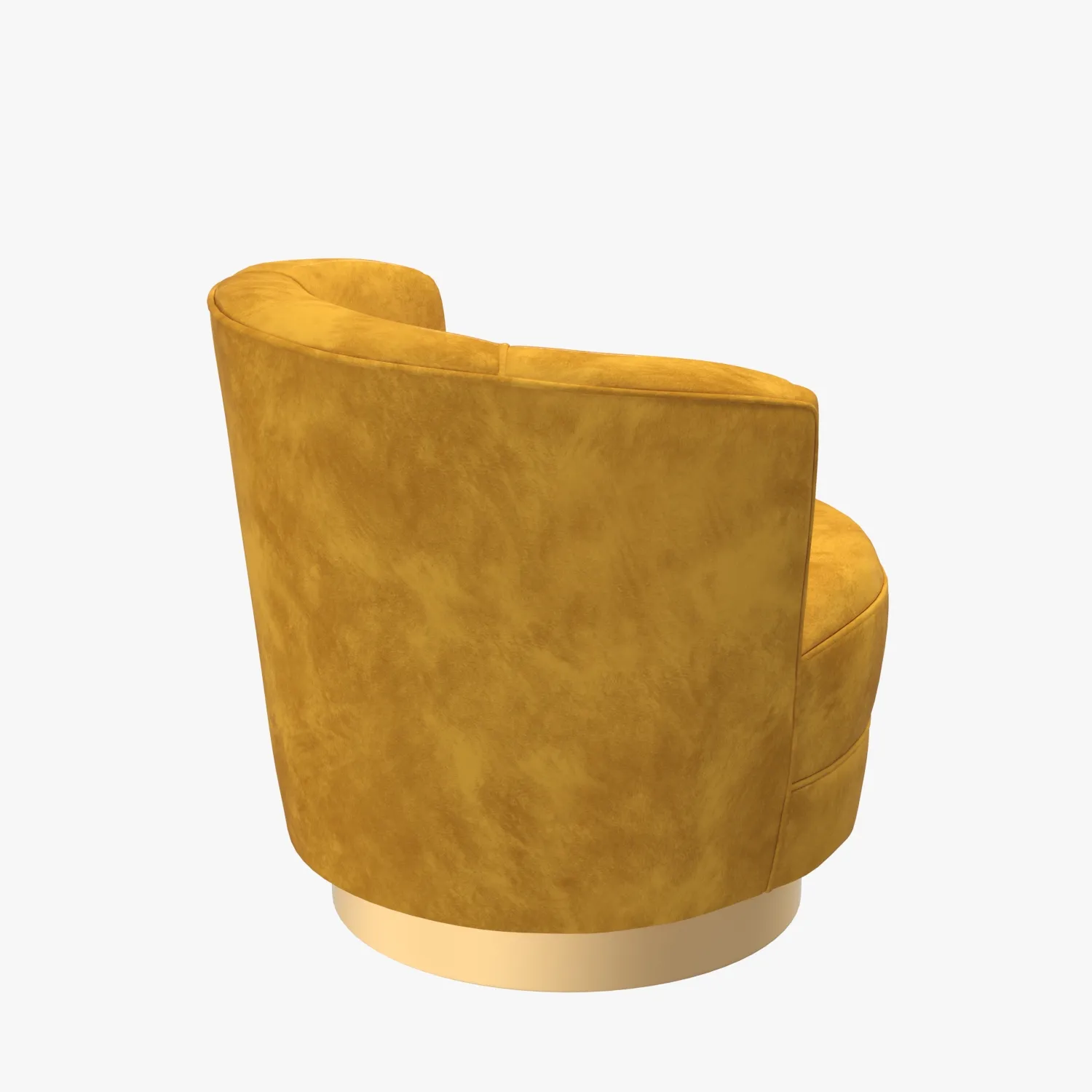 Velvet Swivel Chair 3D Model_06