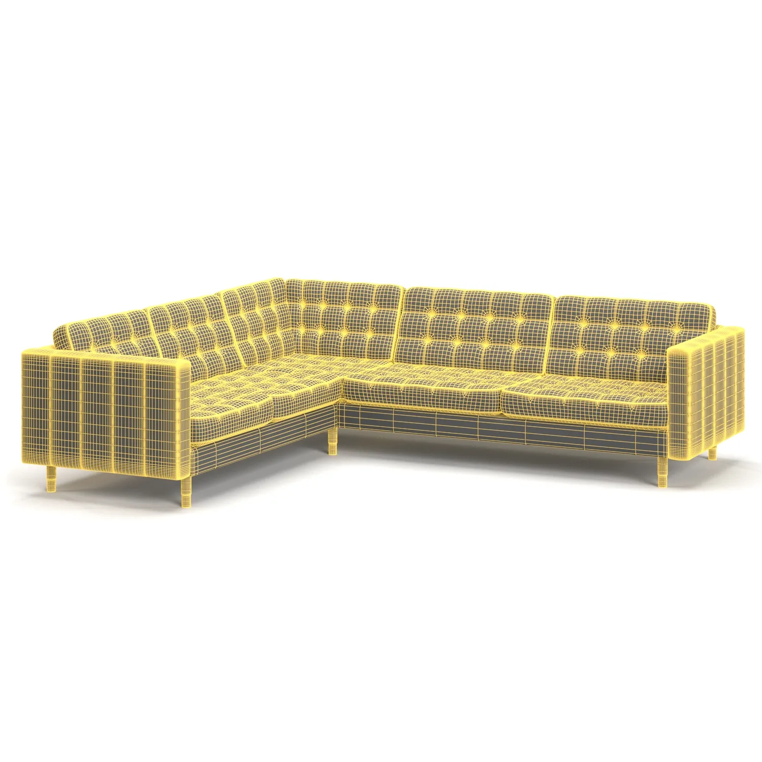 Morabo Sectional 5 Seat Corner Sofa PBR 3D Model_07