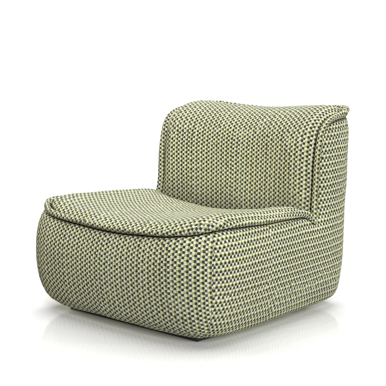 Vintage Velvet Calida Armchair PBR 3D Model_06