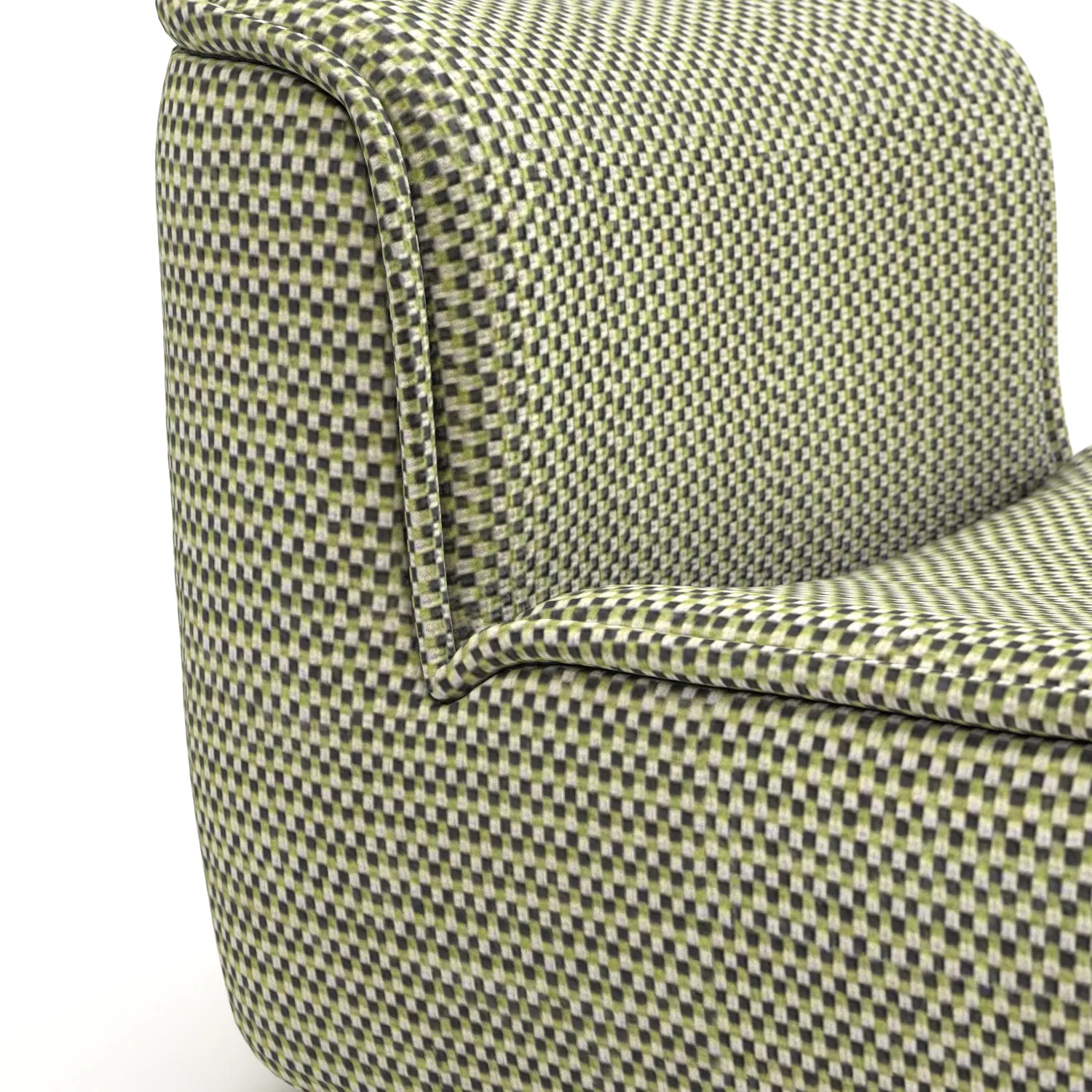 Vintage Velvet Calida Armchair PBR 3D Model_05