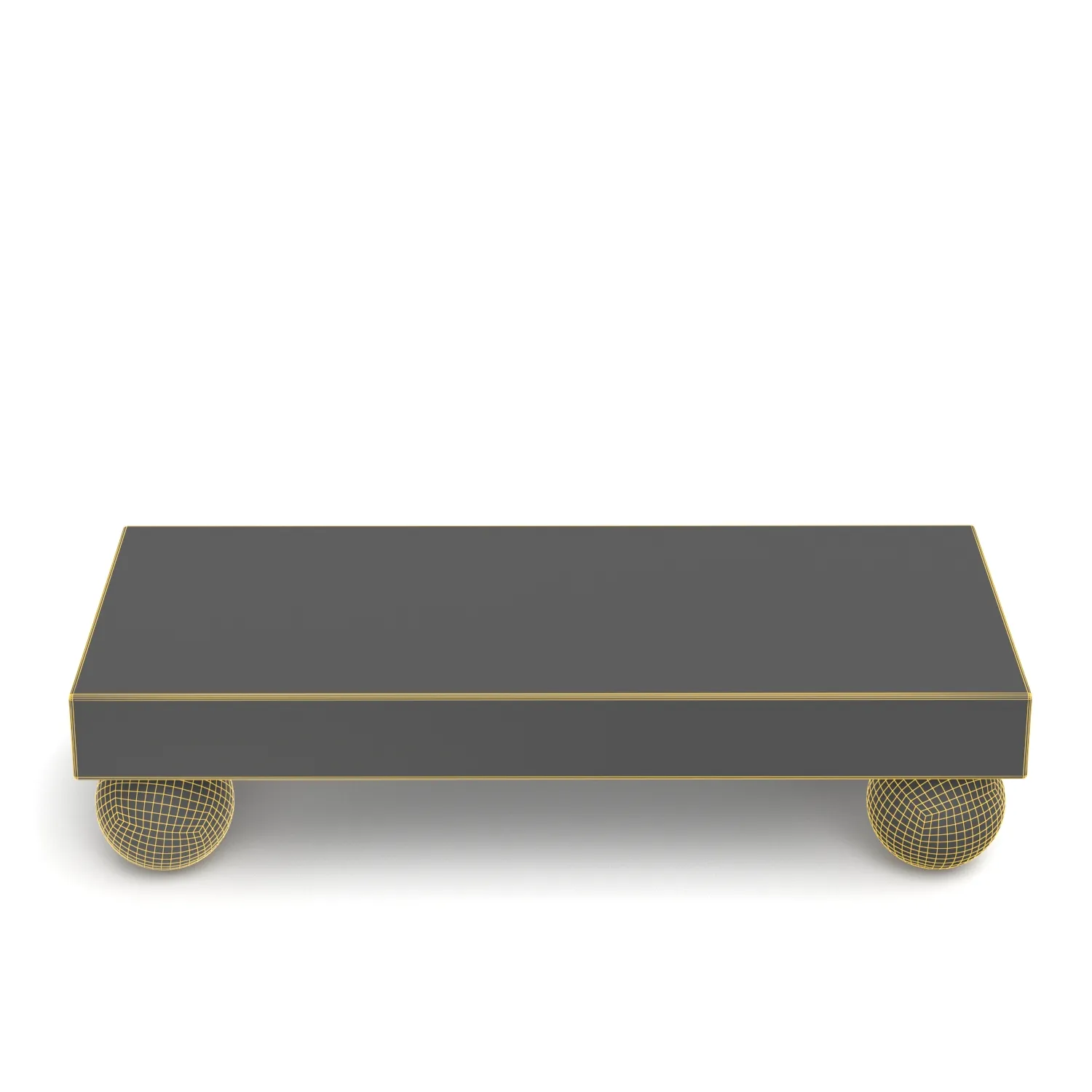 Rouge Royale Marble Slab Coffee Table PBR 3D Model_07