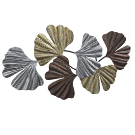 Metallic Leaves 41 Wide Metal Wall Art PBR 3D Model