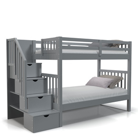 Keystone Twin Stairway Bunk Bed PBR 3D Model