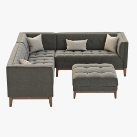 Gus Modern Atwood Corner Sectional Sofa 3D Model
