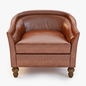 Leather Holloway Armchair 3D Model