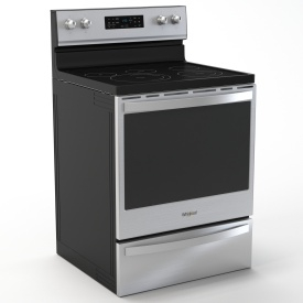 6.4 cu ft Freestanding Electric Range with Frozen Bake Technology WFE775H0HZ 3D Model
