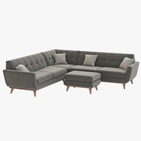 Joybird Hughes Corner sectional Sofa 3D Model