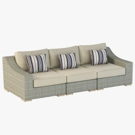 Corsica Outdoor Sofa By Madbury Road 3D Model