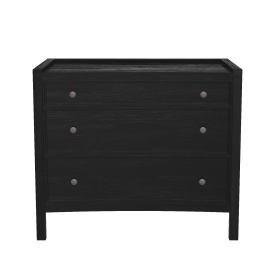Hampton Side Table Hand Rubbed Black 3D Model