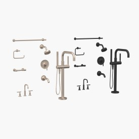 Kohler Bathroom Faucet and Accessories 3D Model
