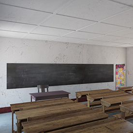 African Primary School Architecture Uganda Classroom V1 3D Model