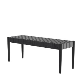 Amalia Leather Weave Bench BCH1001D 3D Model