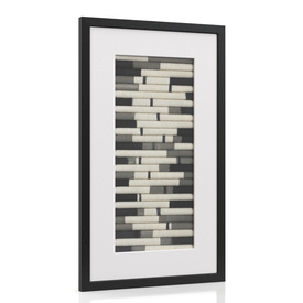 Flaxen Scroll Shadow Box Wall Art PBR 3D Model