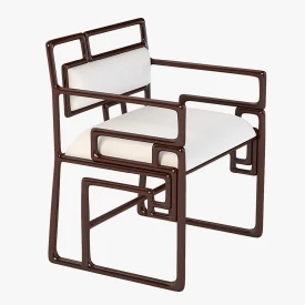 Ralph Pucci Chaise Shanghai Chair 3D Model