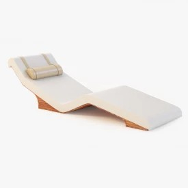 Cleopatra Stone Heated Lounge Chair 3D Model