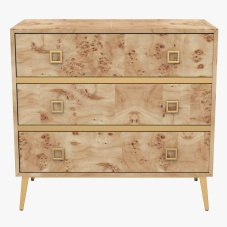 Katia 3 Drawer Chest CHS6413A 3D Model