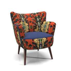 Velvet Tanya Petite Accent Chair PBR 3D Model