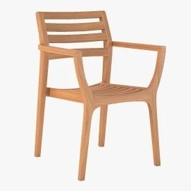 Danish Stacking Chair 3D Model