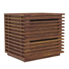 Linea End Table Walnut 100577 3D Model