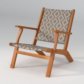 64158 Vega Chair Diamond Wicker 3D Model