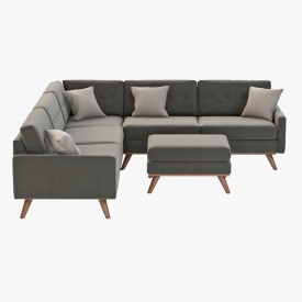 Joybird Hopson Apartment Corner Sofa 3D Model
