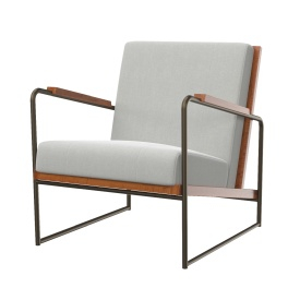 Damian Fabric Accent Arm Chair 3D Model