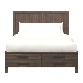 Eastern King Platform Bed with Footboard Storage 1769K-1EK 3D Model