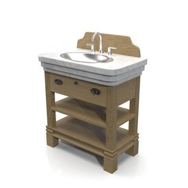 Windwood Vanity PBR 3D Model