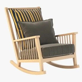 InOut 709 Gervasoni Rocking Armchair 3D Model