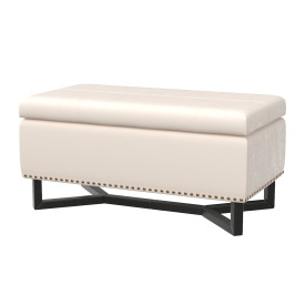 Esther Modern Upholstered Storage Ottoman 3D Model